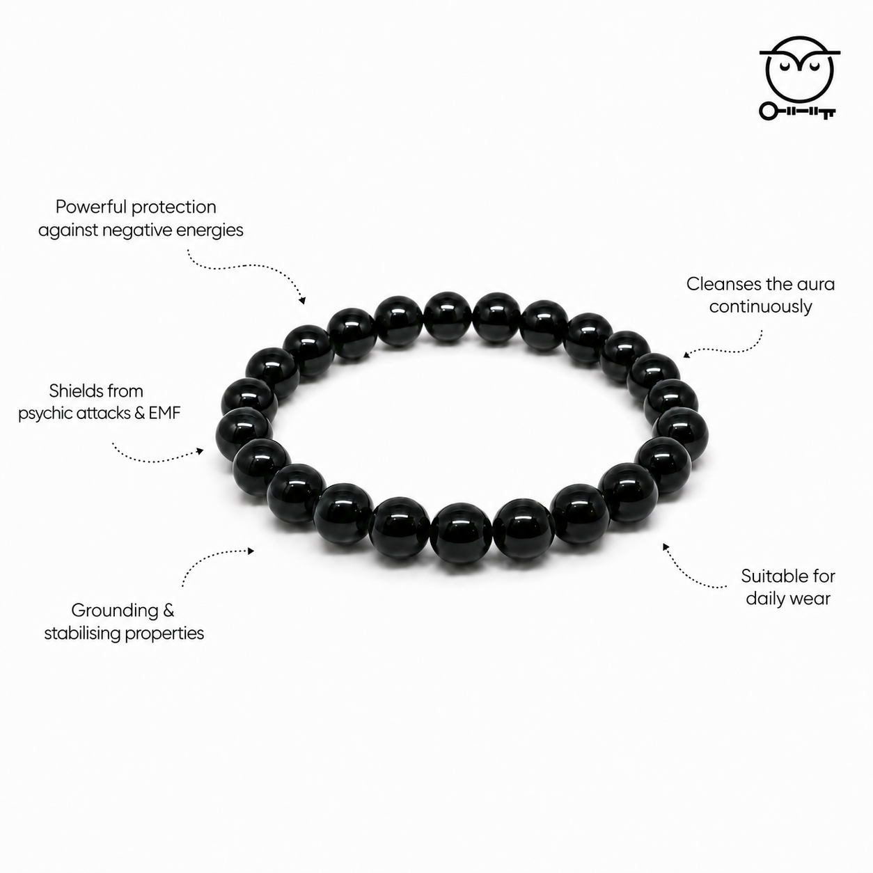 Black Tourmaline Bracelet Online Store of Sheelaa M Bajaj