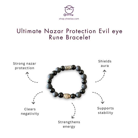 Ultimate Nazar Protection Evil eye Rune bracelet HOUSE OF SHEELAA