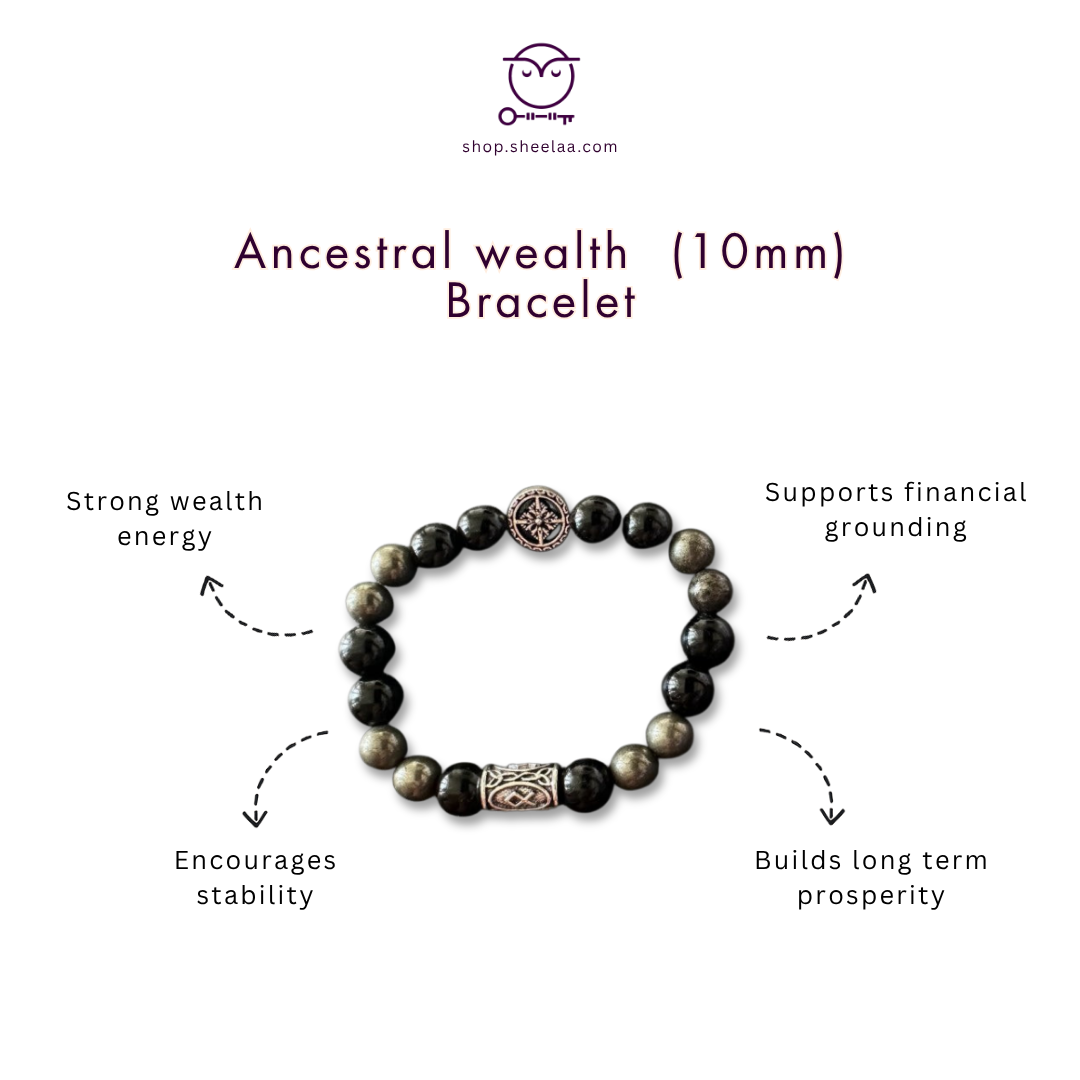 Ancestral wealth bracelet (10mm ) HOUSE OF SHEELAA