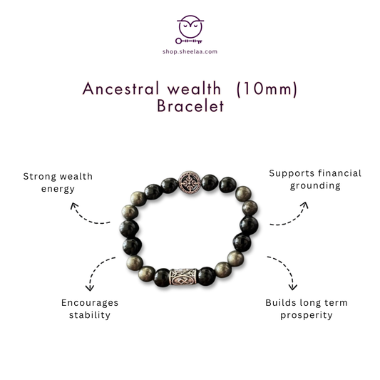 Ancestral wealth bracelet (10mm ) HOUSE OF SHEELAA