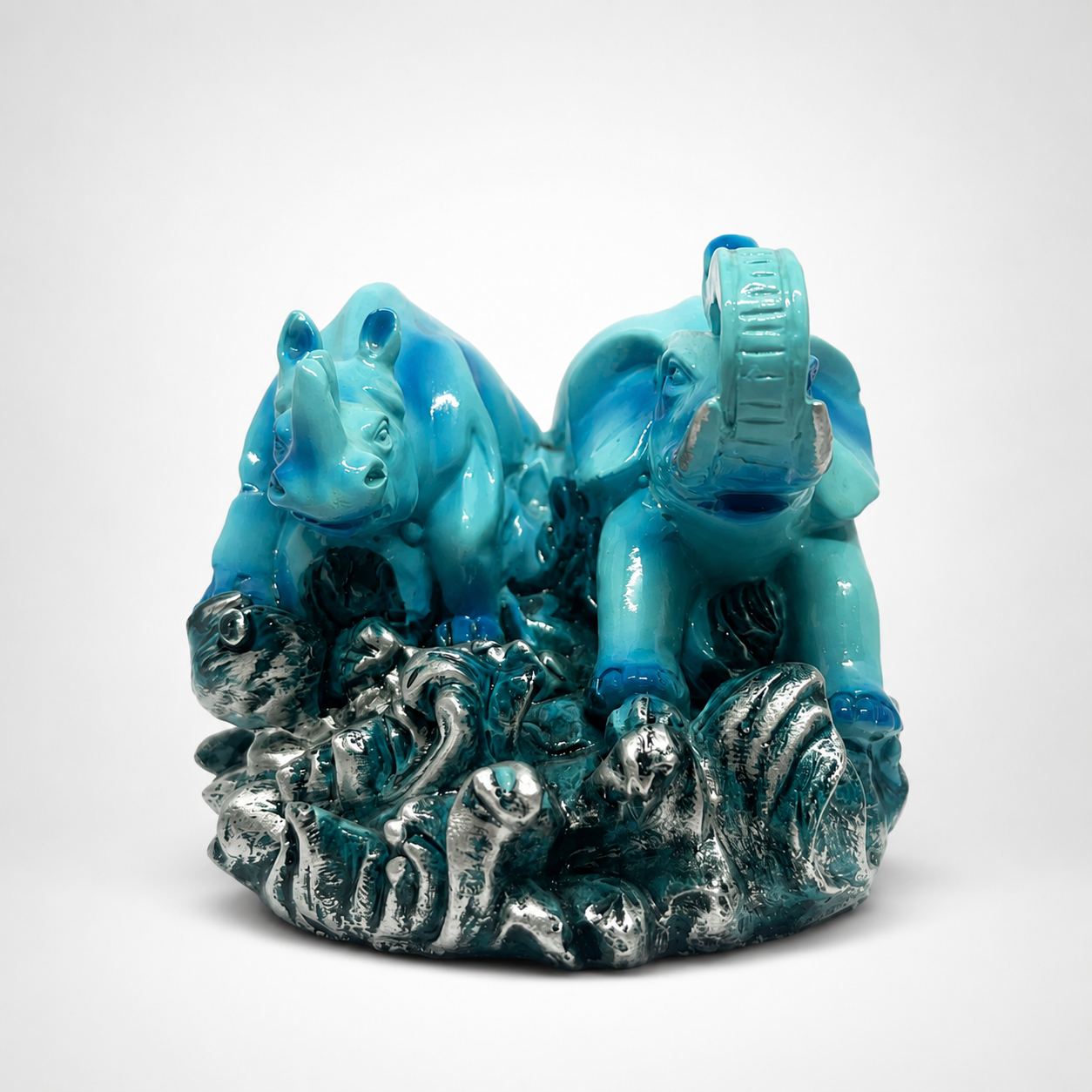 Elephant and Rhinoceros (Small) Online Store of Sheelaa M Bajaj
