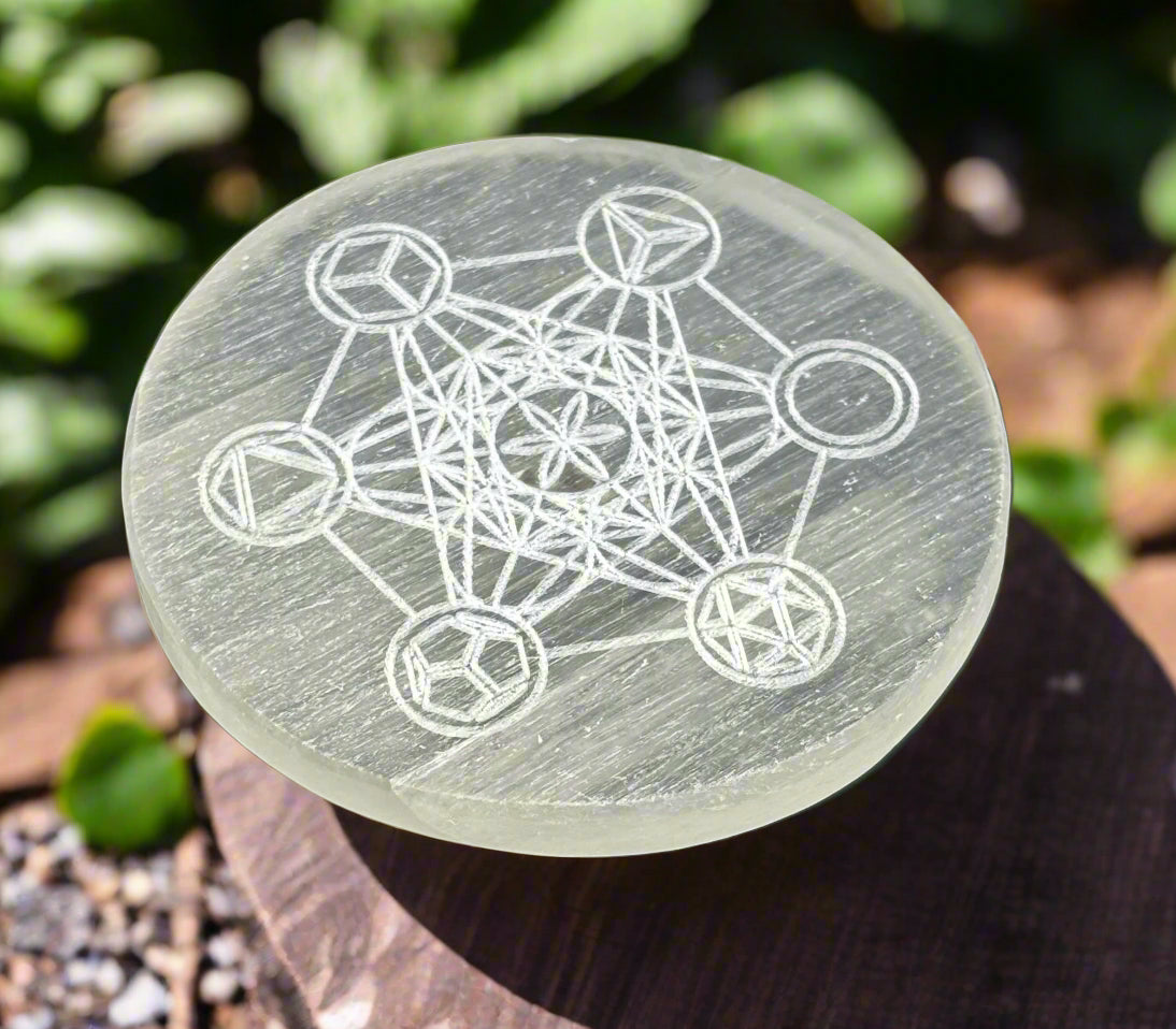 Metatron Selenite Charging Plate