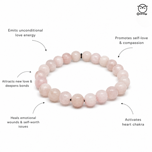Rose Quartz Bracelet Online Store of Sheelaa M Bajaj