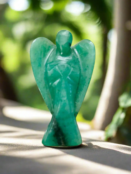 Sheela M Bajaj's Green Aventurine Angel - Archangel Raphael