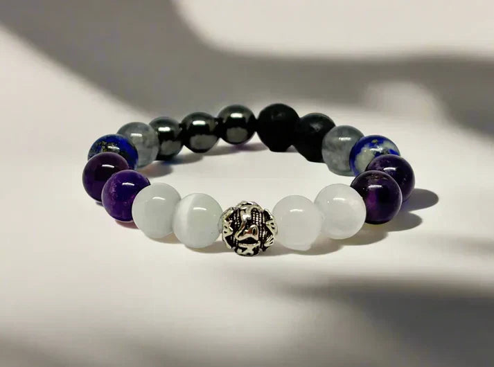 Ultra Focus Kids Edition Crystal Bracelet for concentration, calm energy and study support by House of Sheelaa.