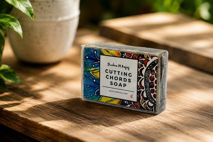 Cutting Chords Soap by House of Sheelaa for spiritual cleansing, energy release, emotional cord cutting, negativity removal, and aura cleansing support.