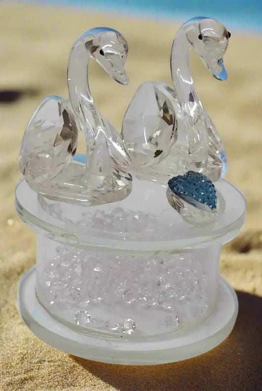 Sheela M bajaj's Twin Crystal Swans
