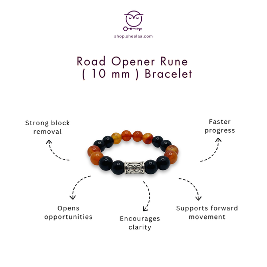 Road Opener Rune Bracelet  10 mm HOUSE OF SHEELAA