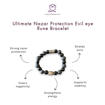 Ultimate Nazar Protection Evil eye Rune bracelet HOUSE OF SHEELAA