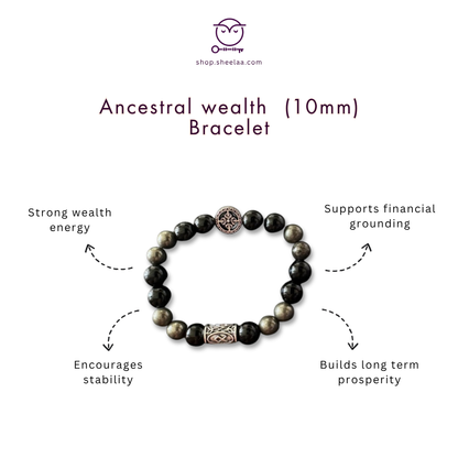 Ancestral wealth bracelet (10mm ) HOUSE OF SHEELAA