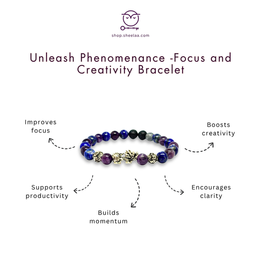 Unleash Phenomenance - Focus and Creativity Bracelet Online Store of Sheelaa M Bajaj