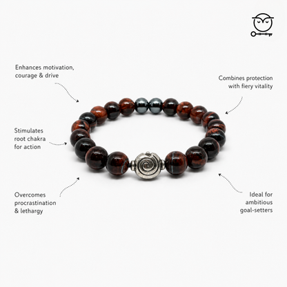 Career Growth, Money & Fame bracelet - Red Tigers Eye Online Store of Sheelaa M Bajaj