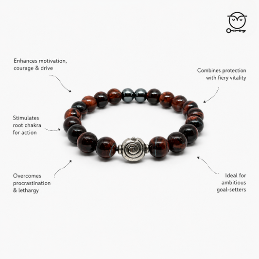 Career Growth, Money & Fame bracelet - Red Tigers Eye Online Store of Sheelaa M Bajaj