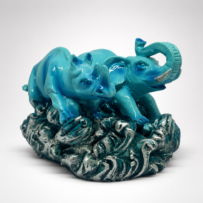 Elephant and Rhinoceros (Small) Online Store of Sheelaa M Bajaj
