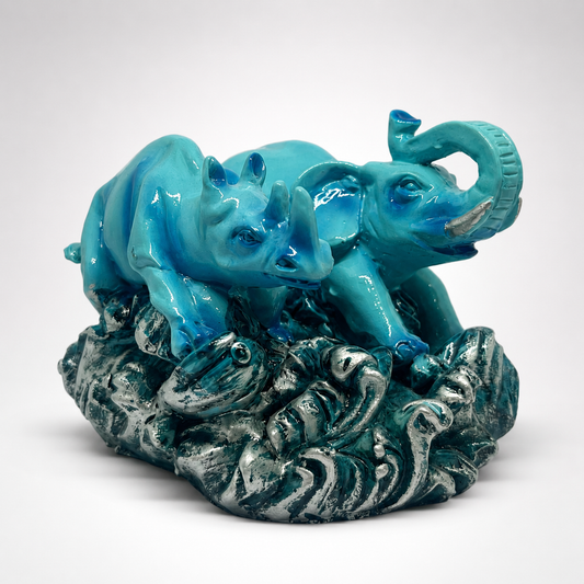 Elephant and Rhinoceros (Small) Online Store of Sheelaa M Bajaj