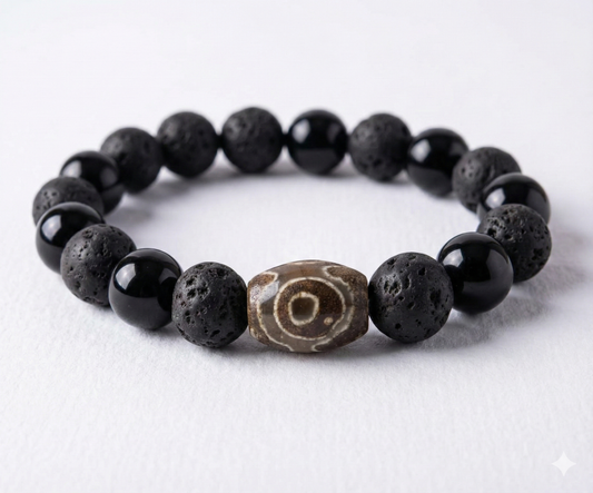 Fiery Shield of Protection (Bracelet) Big Evil Eye 10mm Online Store of Sheelaa M Bajaj