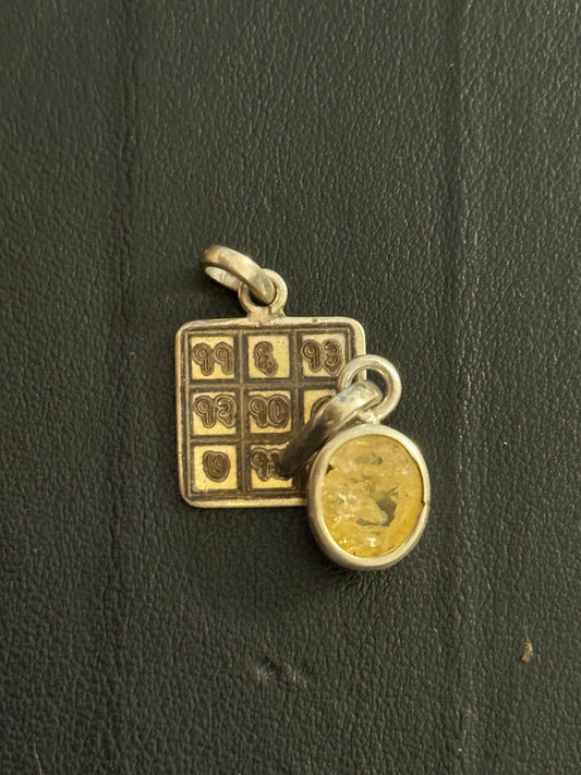 Venus Graha Pendant with Stone shop.sheelaa.com by Sheelaa M Bajaj