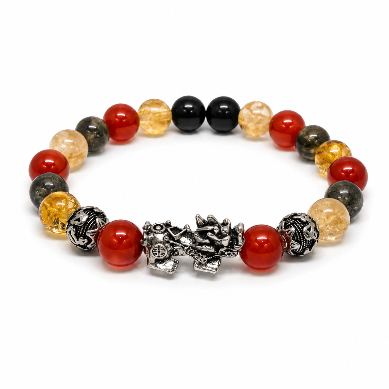 Unleash money wealth and cash flow bracelet- Pixiu with manifestation beads Online Magic Store of Sheelaa M Bajaj