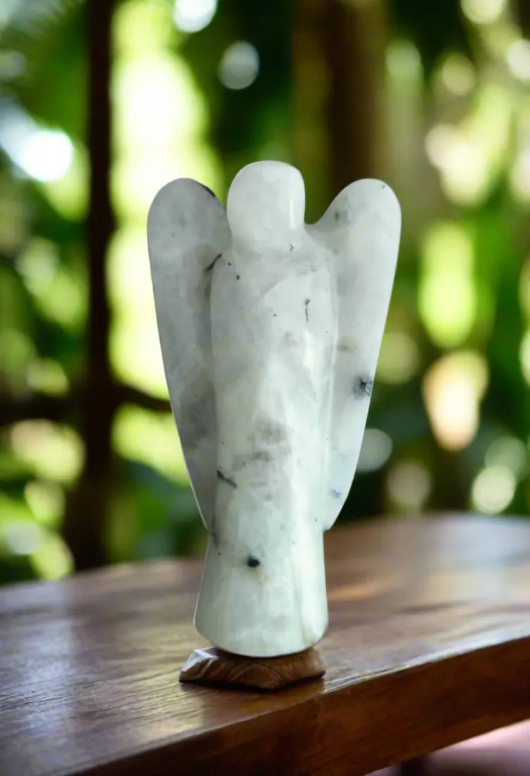 Sheela M Bajaj's White Moonstone Angel
