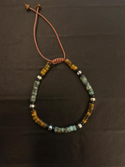 Career and luck silver tone Bracelet HOUSE OF SHEELAA