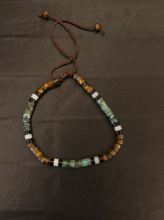 Career and luck bracelet  � plain- with black obsidian HOUSE OF SHEELAA