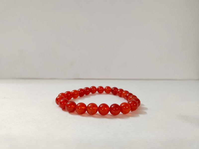 African Style Red Agate Carnelian Stone Bracelet with Gold Clasp Red J –  Huge Tomato